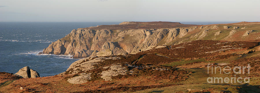 Lundy Island panorama Photograph by Warren Photographic