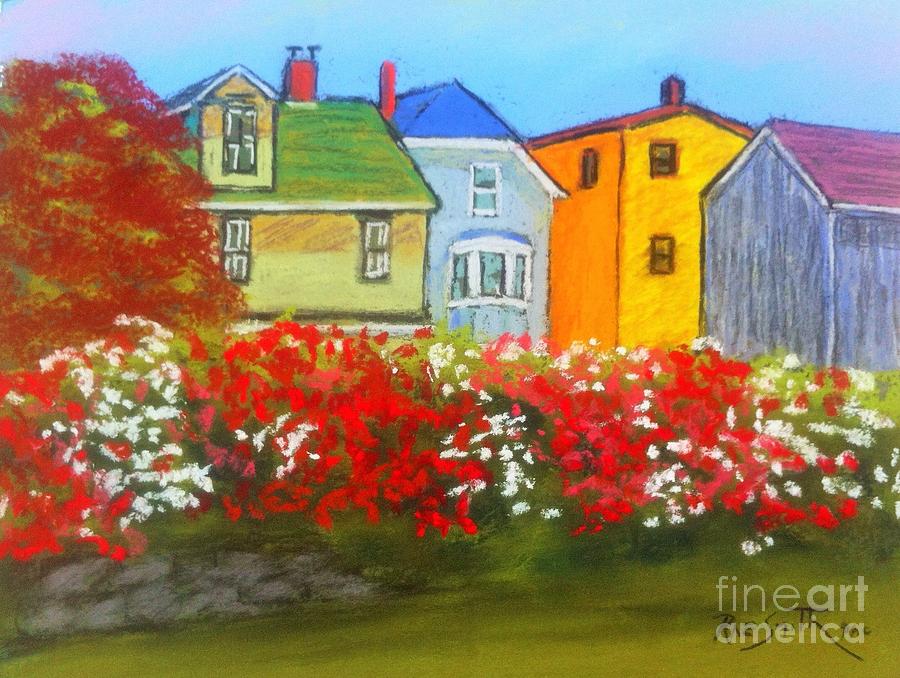 Lunenburg Roses Pastel by Rae  Smith PAC