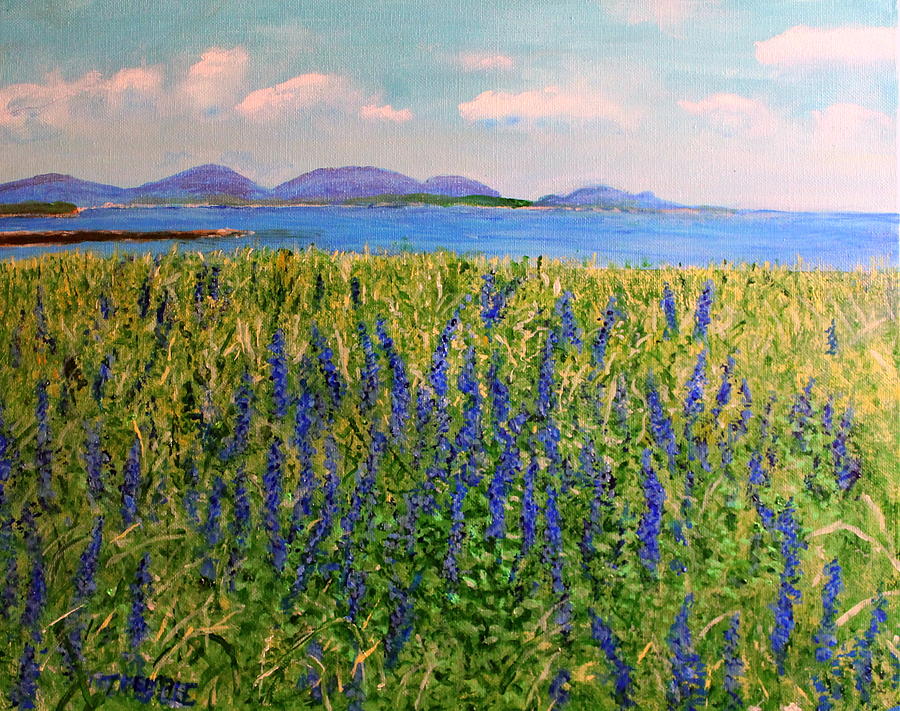 Flower Painting - Lupines Perspective by William Tremble