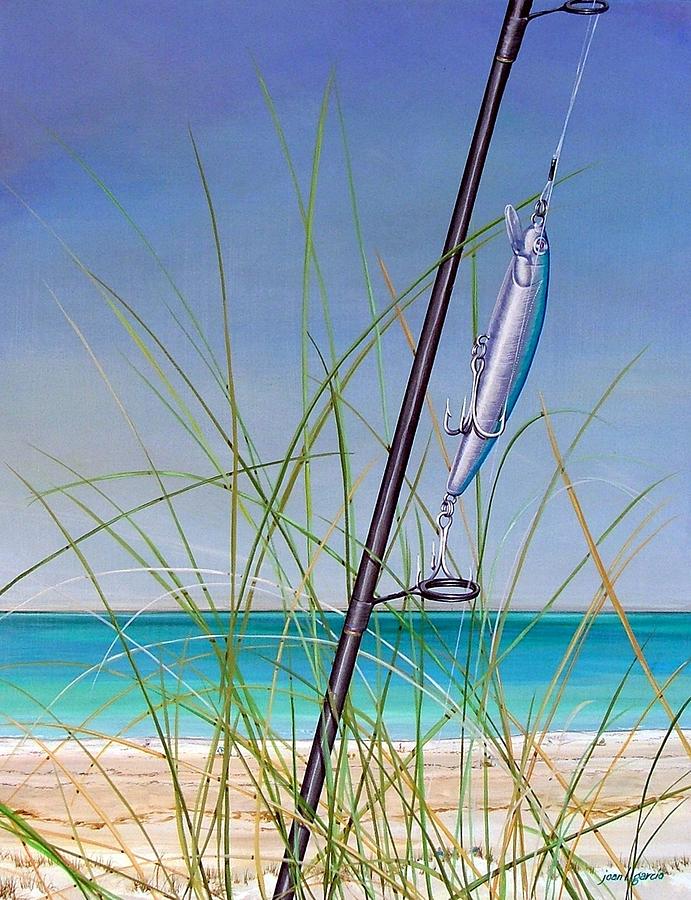 Beach Painting - Lure of the Island by Joan Garcia