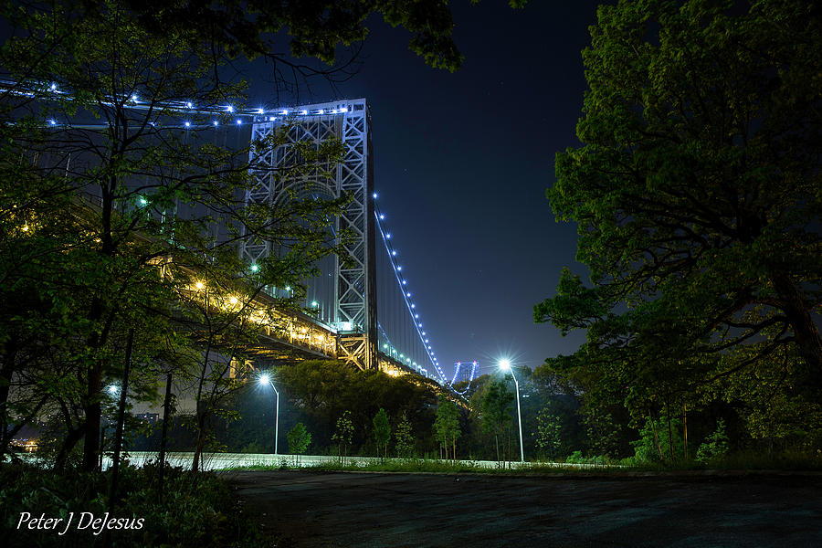 New York City Photograph - Lurking in the Shadows - George Washington Bridge by Peter J DeJesus