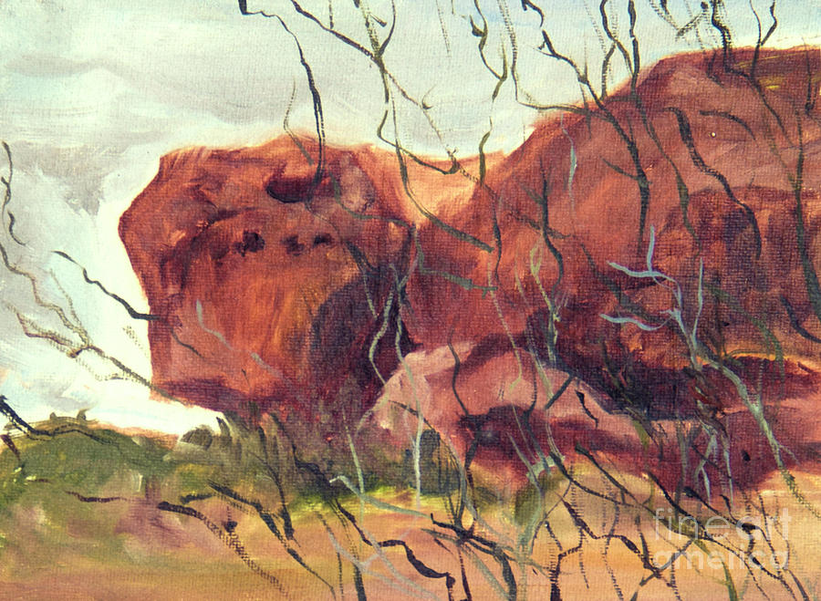 Lurking Rock Painting by Nila Jane Autry