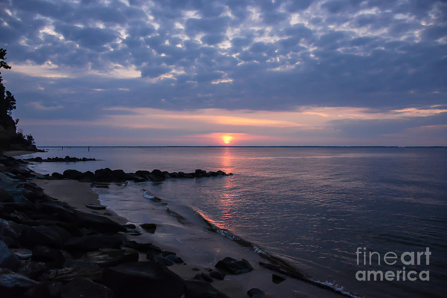 Lusby Beach Sunrise Photograph by Mike Batson Photography | Fine Art ...