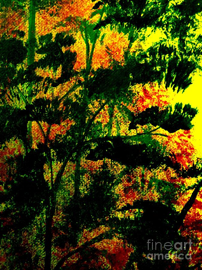 Lush Foliage Painting by Tim Townsend