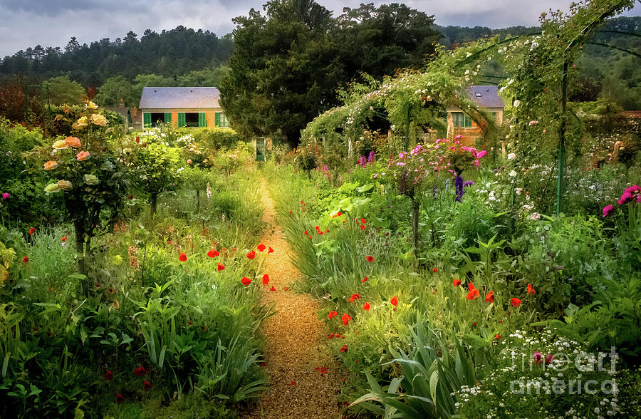 Lush Garden at Claude Monets Home in Giverny, France 2 Photograph by Liesl Walsh