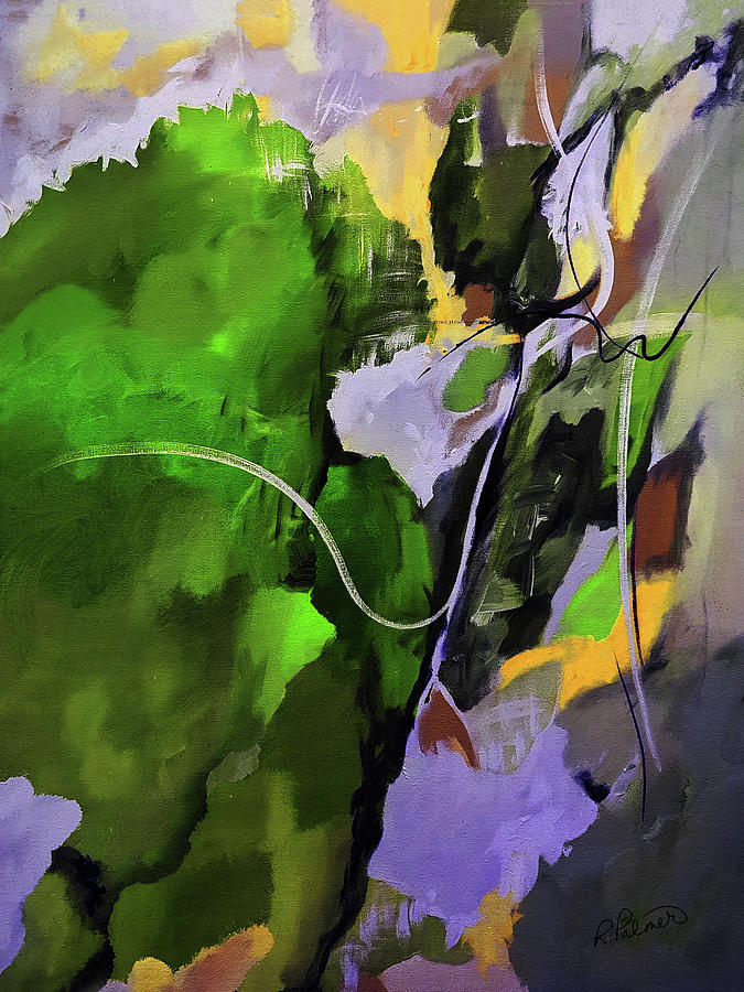 Abstract Painting - Lush Island by Ruth Palmer Abstract Painting - Lush Island by Ruth Palmer
