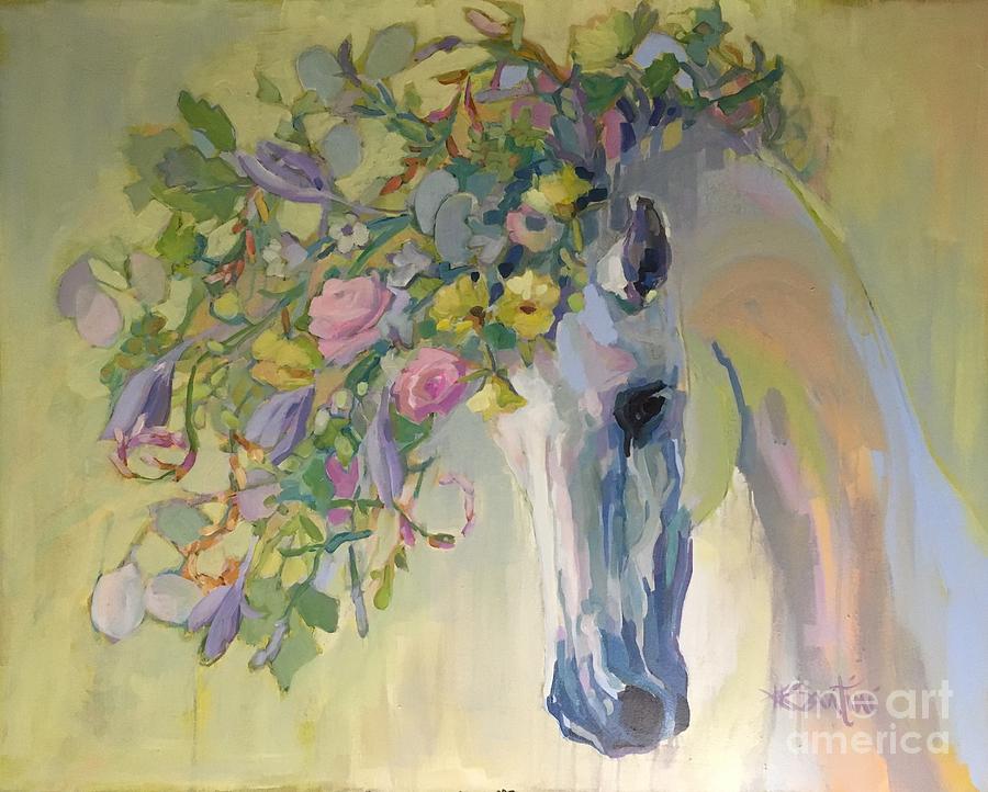 Horse Painting - Lush by Kimberly Santini