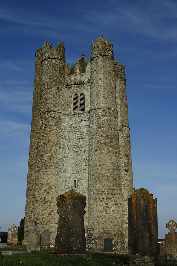 Lusk Roundtower in Colour Photograph by Martina Fagan