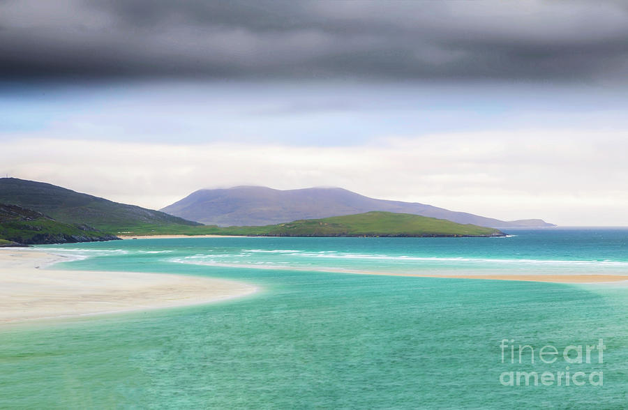 Luskentyre beach on the Scottish isle of Harris . Photograph by Sebastien Coell Fine Art America