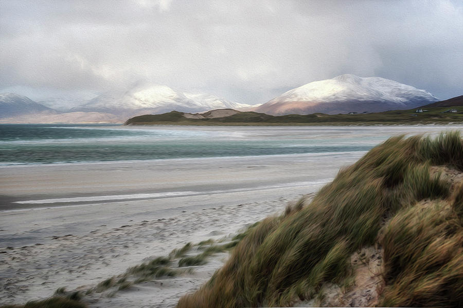 Oil Photograph - Luskentyre View by Phillips and Phillips Oil Photograph - Luskentyre View by Phillips and Phillips