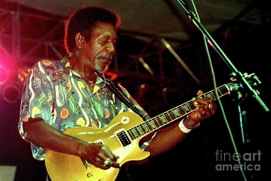 Luther Allison Photograph - Luther Allison-95-0345 by Gary Gingrich Galleries