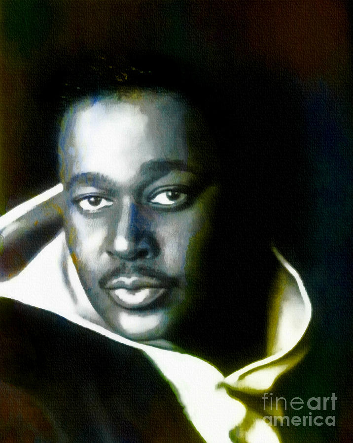 Music Painting - Luther Vandross - Singer  by Ian Gledhill