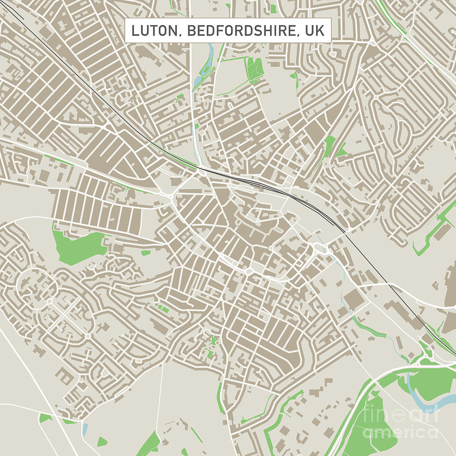 Map Of Luton Town Centre