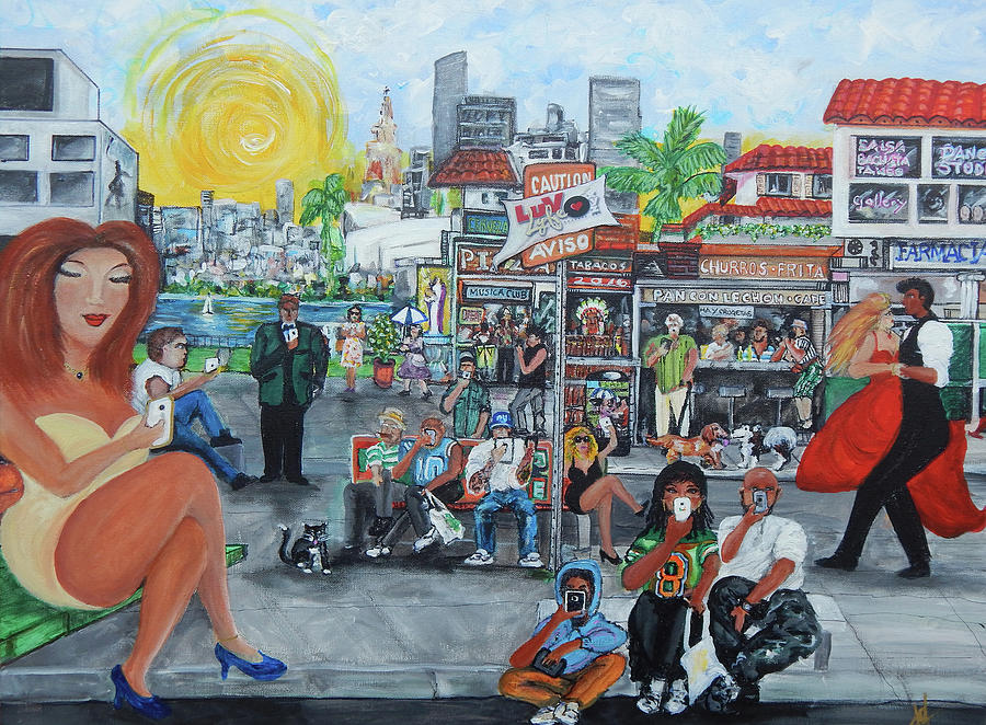 Little Havana Painting - LuvLyfe.xyz - Love Life- Ama la Vida by Jorge Delara Little Havana Painting - LuvLyfe.xyz - Love Life- Ama la Vida by Jorge Delara