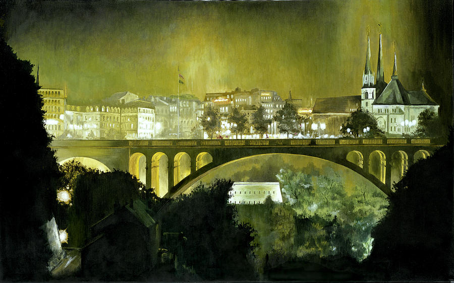 Luxembourg Painting by Michael Frank