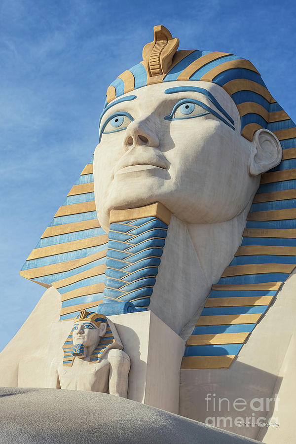 Las Vegas Photograph - Luxor Casino Egyptian Pharaoh in the Morning by Aloha Art