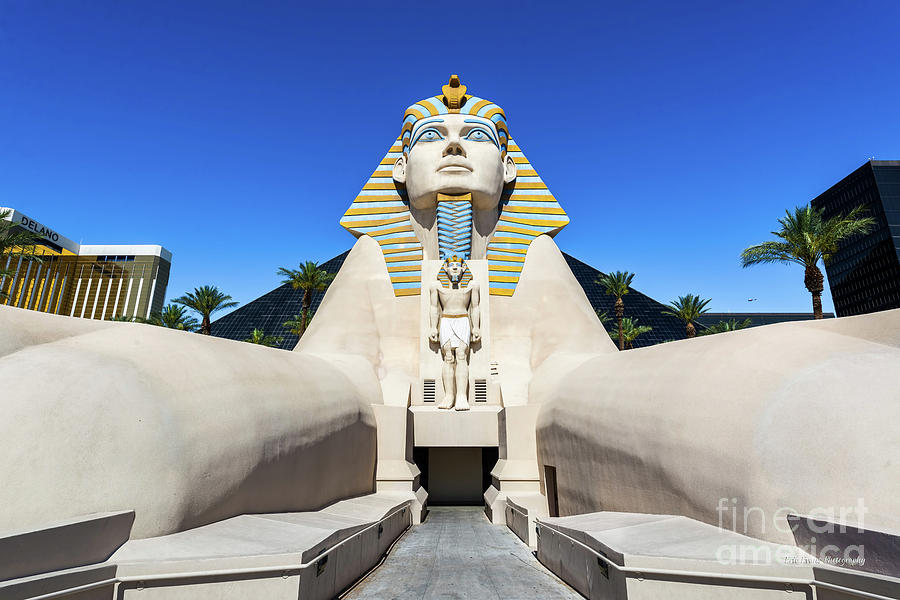 Las Vegas Photograph - Luxor Casino Egyptian Pharaoh Las Vegas Wide by Aloha Art