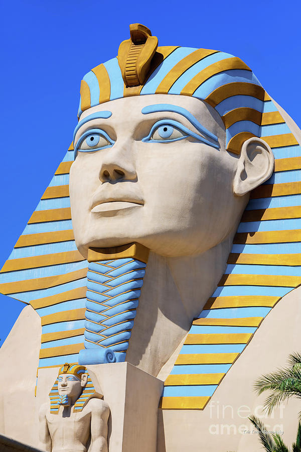 Las Vegas Photograph - Luxor Casino Egyptian Sphinx Portrait Las Vegas by Aloha Art