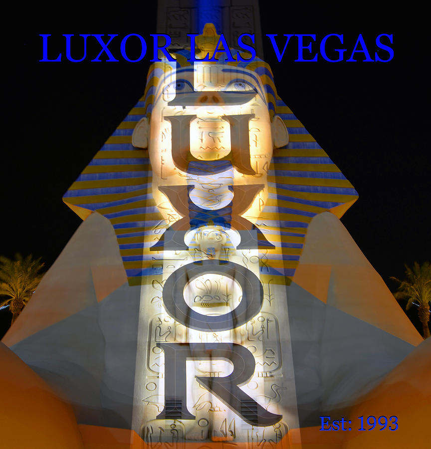 Luxor Las Vegas poster A Photograph by David Lee Thompson