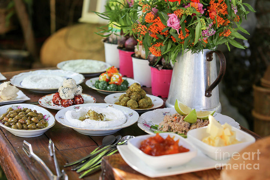 Food Photograph - Luxurious breakfast buffet  by Oren Shalev