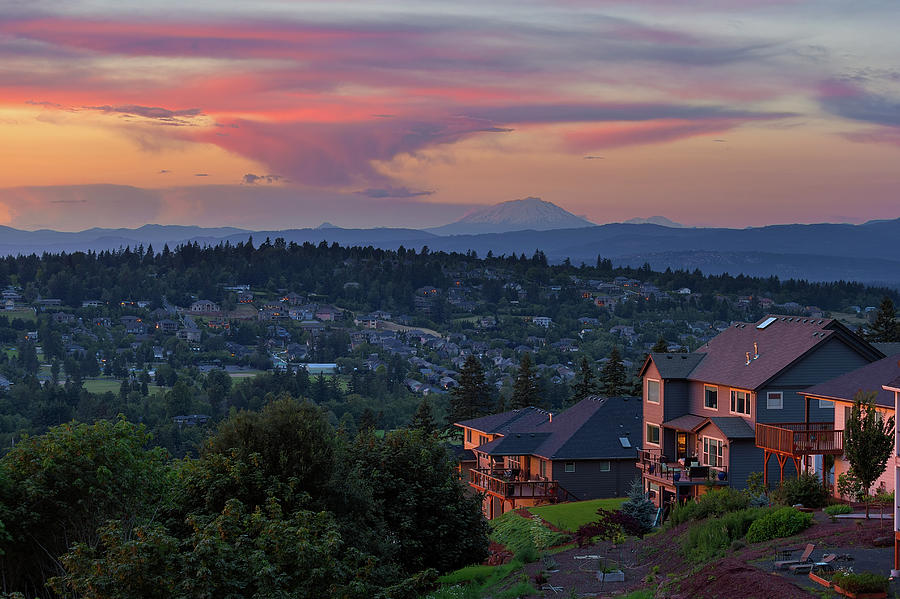 Luxury Homes in Happy Valley Oregon Photograph by David Gn