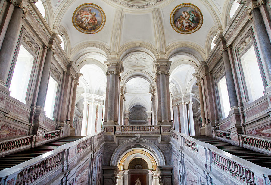 Luxury interior in Reggia di Caserta, Naples, Italy Photograph by Paolo Modena