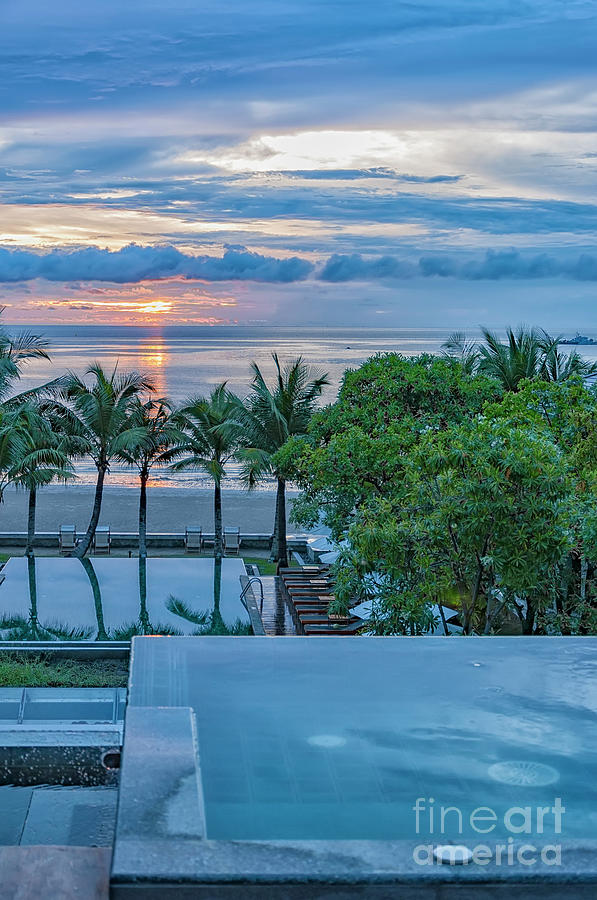 Luxury Jacuzzi Sunrise Paradise Photograph by Antony McAulay