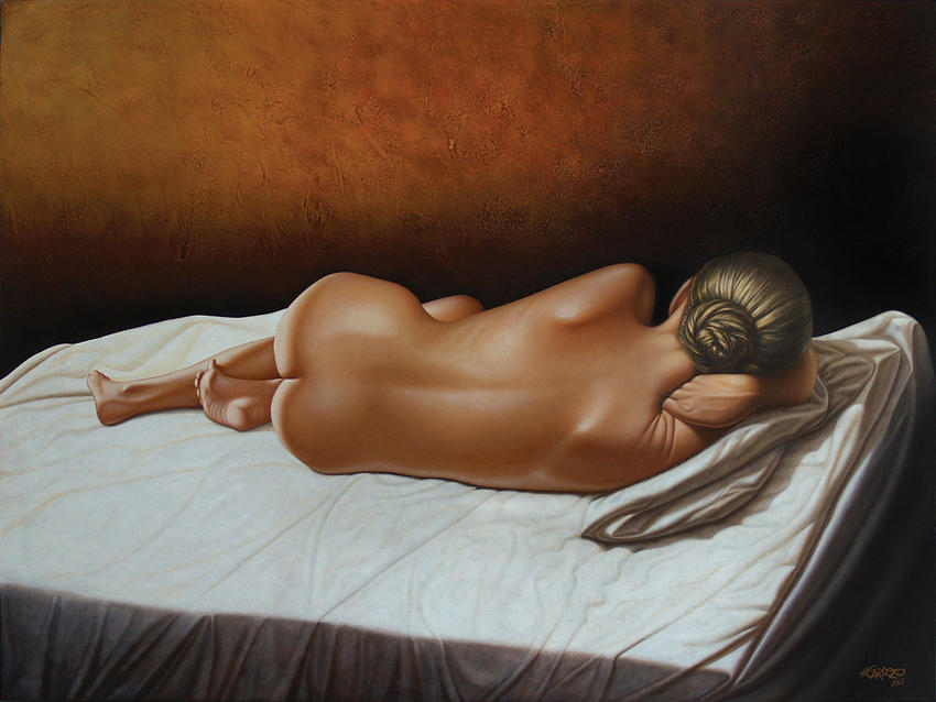 Nude Painting - Luz de Ambar by Horacio Cardozo