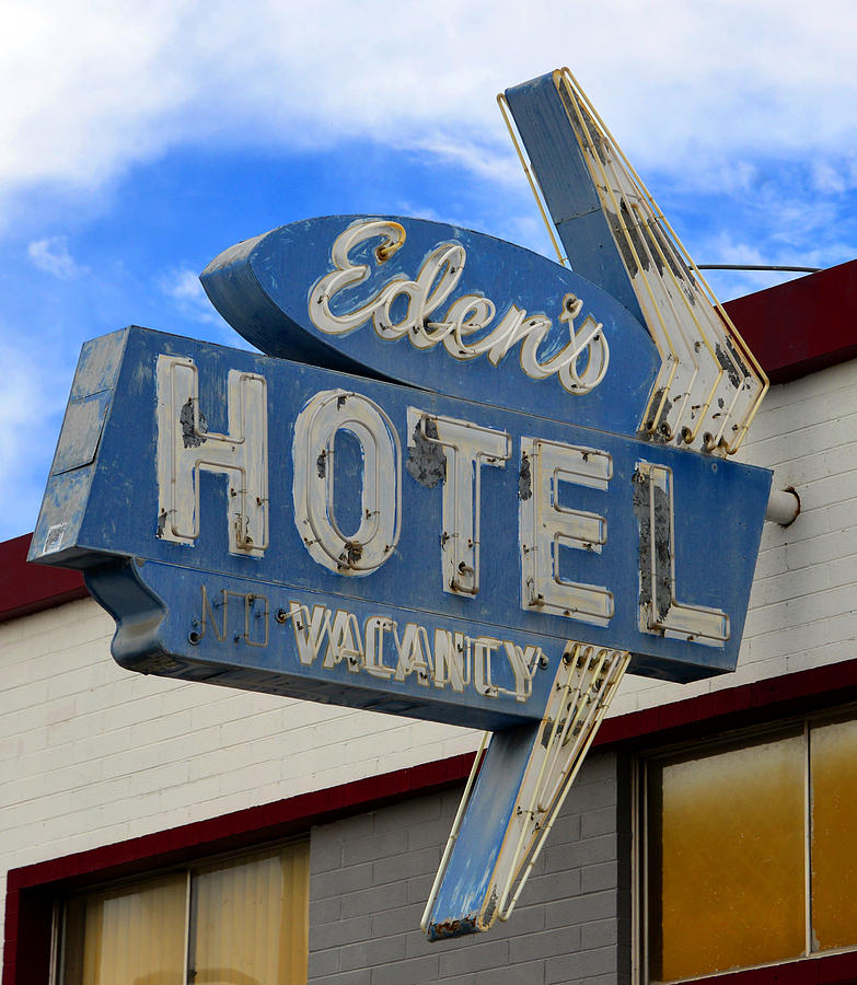 Edens Hotel sign Las Vegas Photograph by David Lee Thompson