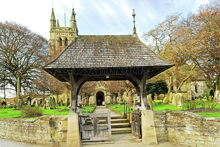 Lych Gate to All Saints Church - Helmsley Photograph by Rod Johnson