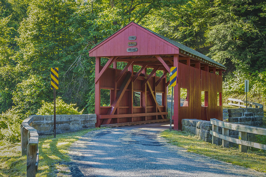 Lyle Covered Bridge Photograph by Jack R Perry