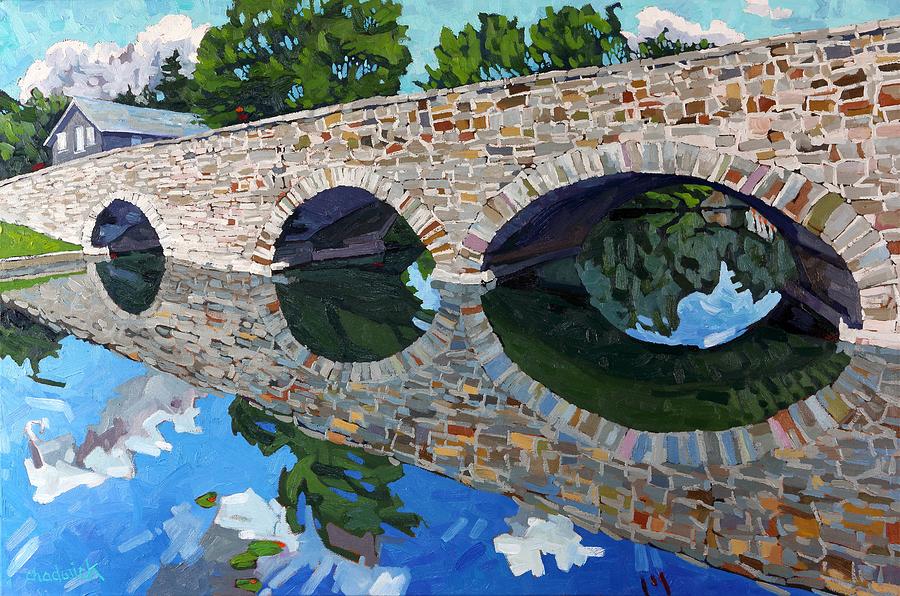 Lyndhurst Bridge Painting by Phil Chadwick