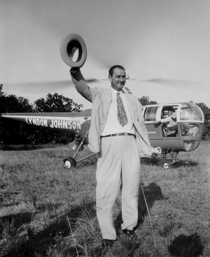 Politician Photograph - Lyndon Johnson Campaigning by Everett