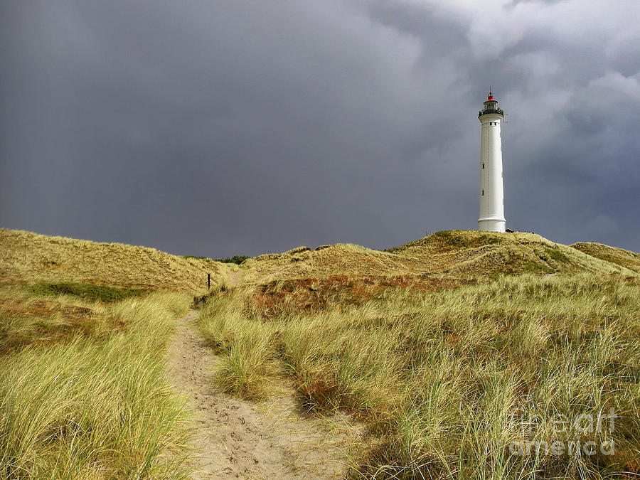 Lyngvig Lighthouse And Dunes Photograph