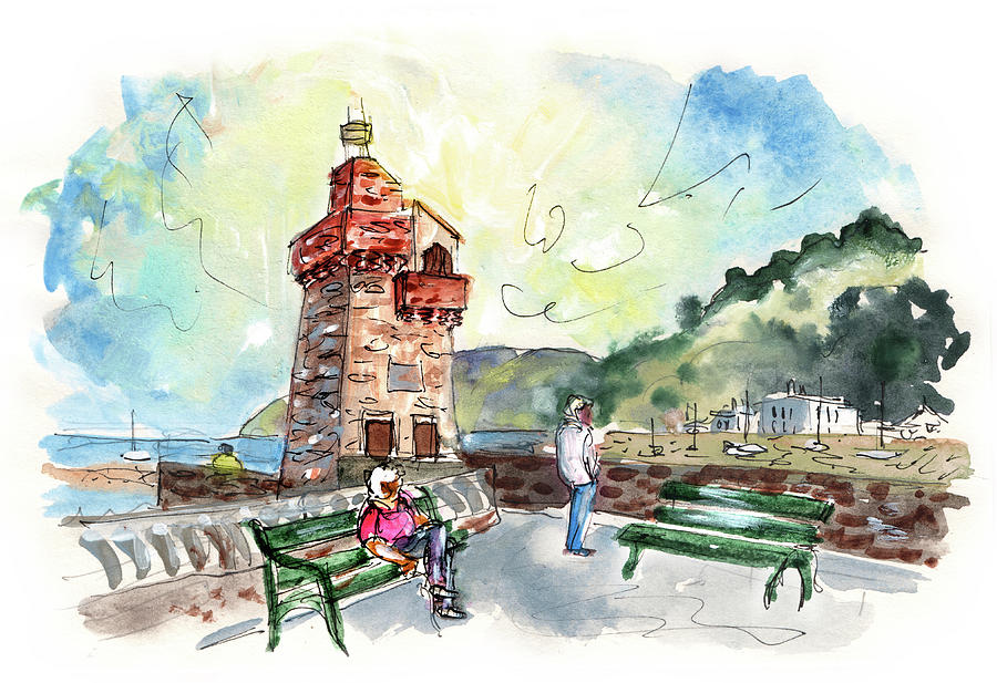 Lynmouth 01 Painting by Miki De Goodaboom