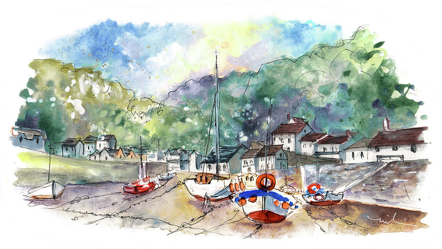 Lynmouth 03 Painting by Miki De Goodaboom