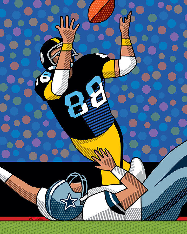 Pittsburgh Steelers Digital Art - Lynn Swann Super Bowl X by Ron Magnes
