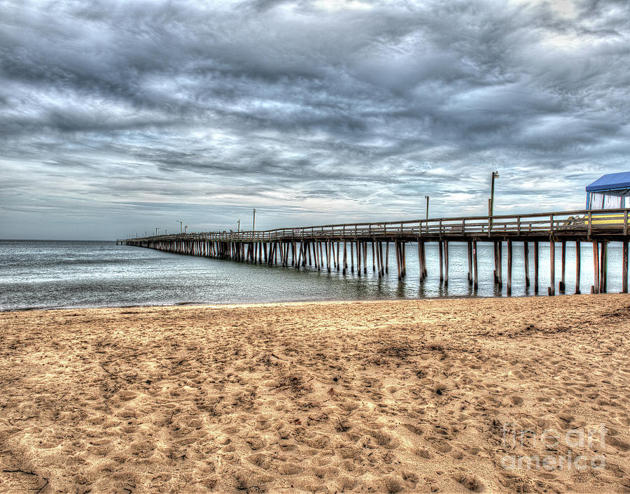 Lynnhaven Fishing Pier, Bay Side Photograph by Greg Hager