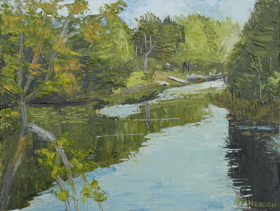 Summer Camps Painting - Lyndhurst Creek Camps by Robert P Hedden