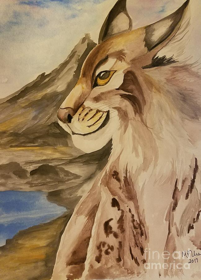 Lynx Painting by Maria Urso