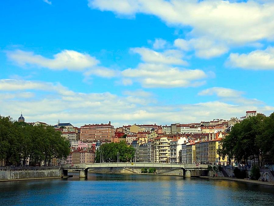 Lyon on the Saone River Photograph by Betty Buller Whitehead