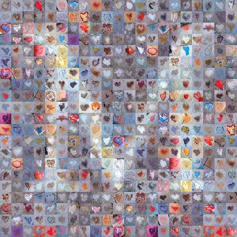 M in Confetti Digital Art by Boy Sees Hearts