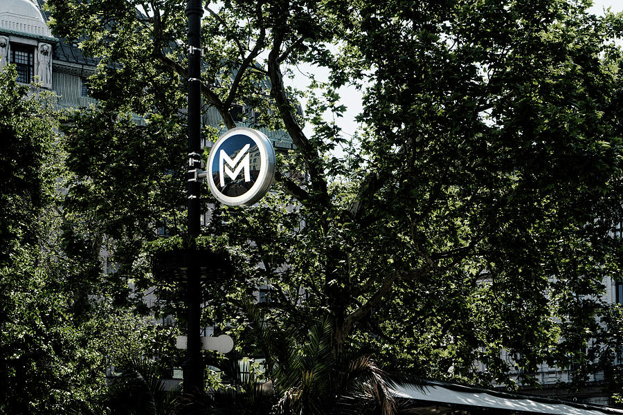 M is for Metro Photograph by Sharon Popek