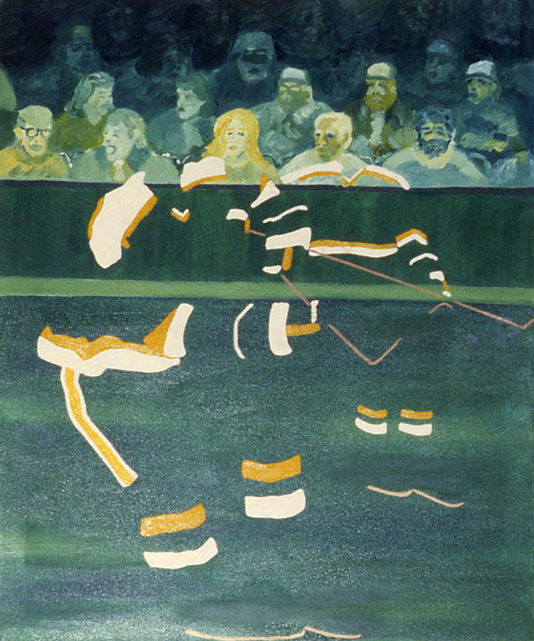 Sports Painting - M N S by Ken Yackel