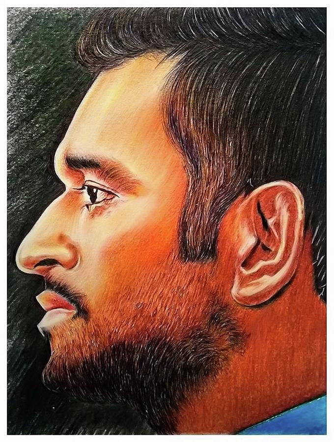 Sivakarthikeyan and ms Dhoni portrait pencil drawing sivakarthikeyan  mahi7781         drawing art artist sketch  Instagram