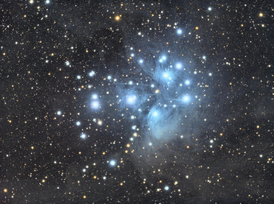 Space Photograph - M45 - Pleiades by Dennis Sprinkle