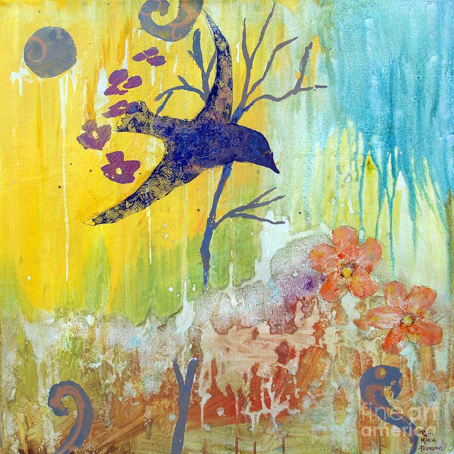 Ma Doh Bird Soars Painting by Robin Pedrero