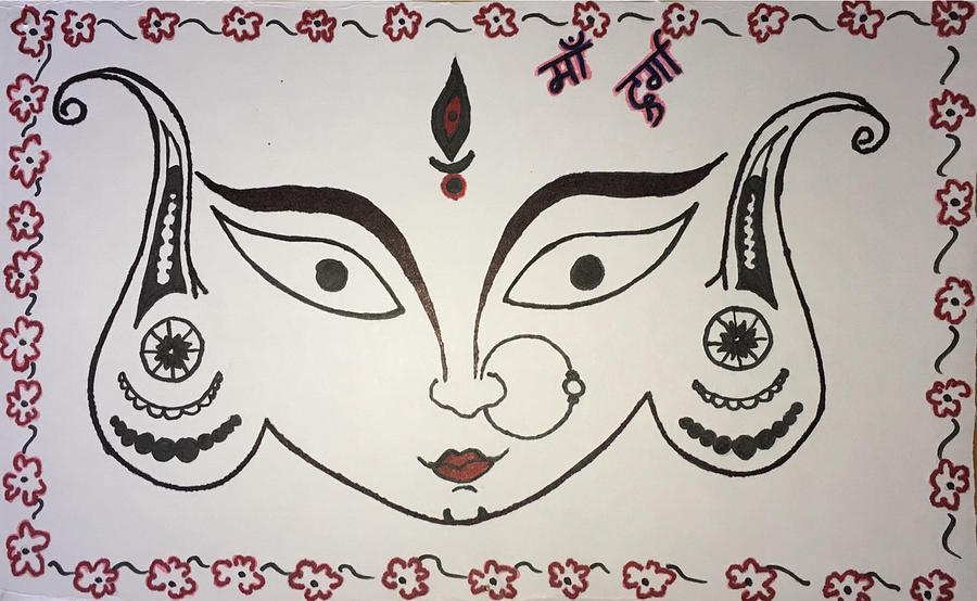 Durga Maa Drawing Images - Free Download on Freepik-saigonsouth.com.vn