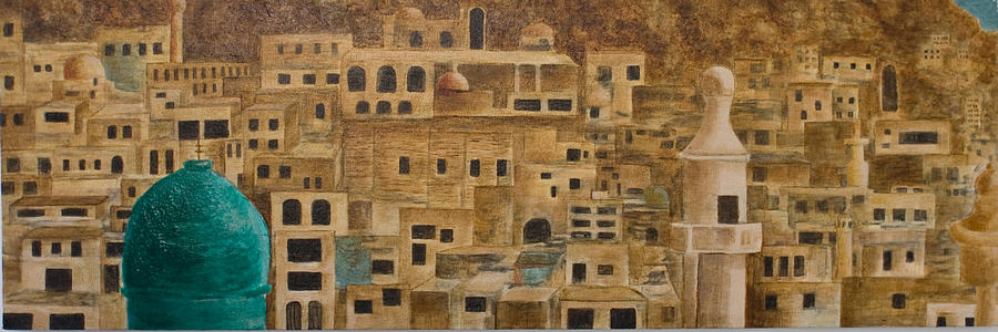 City Painting - Maaloula Syria by Julia Collard