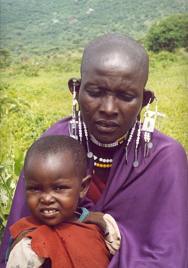 Maasai Mother and Child Photograph by Andrea Simon